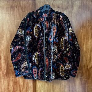 NWT Johnny Was Dolman Quilted Paisley Bomber Jacket | Women’s Plus XXL / 2X